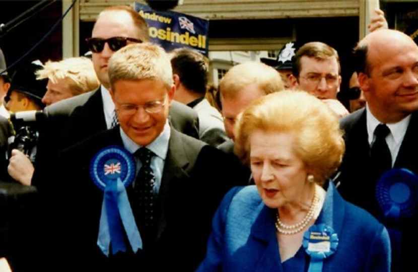 Andrew with Thatcher