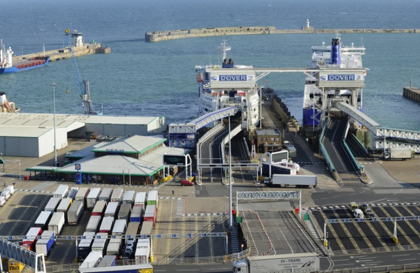 Pictured: The port of Dover