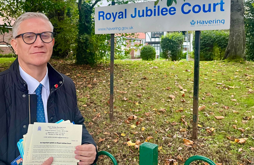 Andrew Rosindell at Royal Jubilee Court