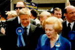 Pictured: Andrew Rosindell M.P. with Margaret Thatcher